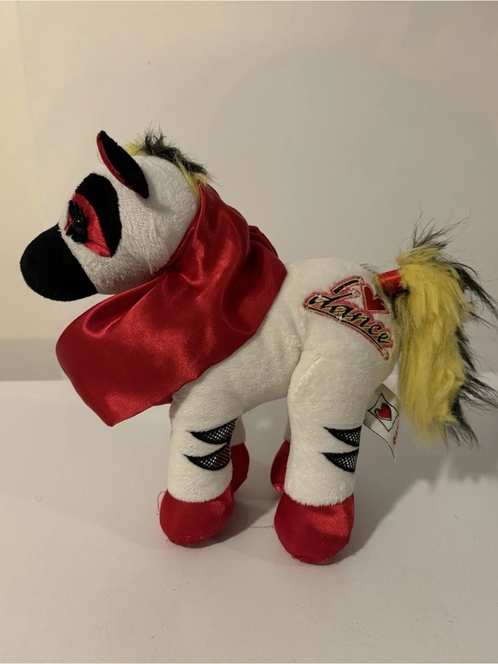 2/15$ 🦊 Ganz Webkinz Rocker Zebra Horse Plush I Love Heart Dance Stuffed Toy